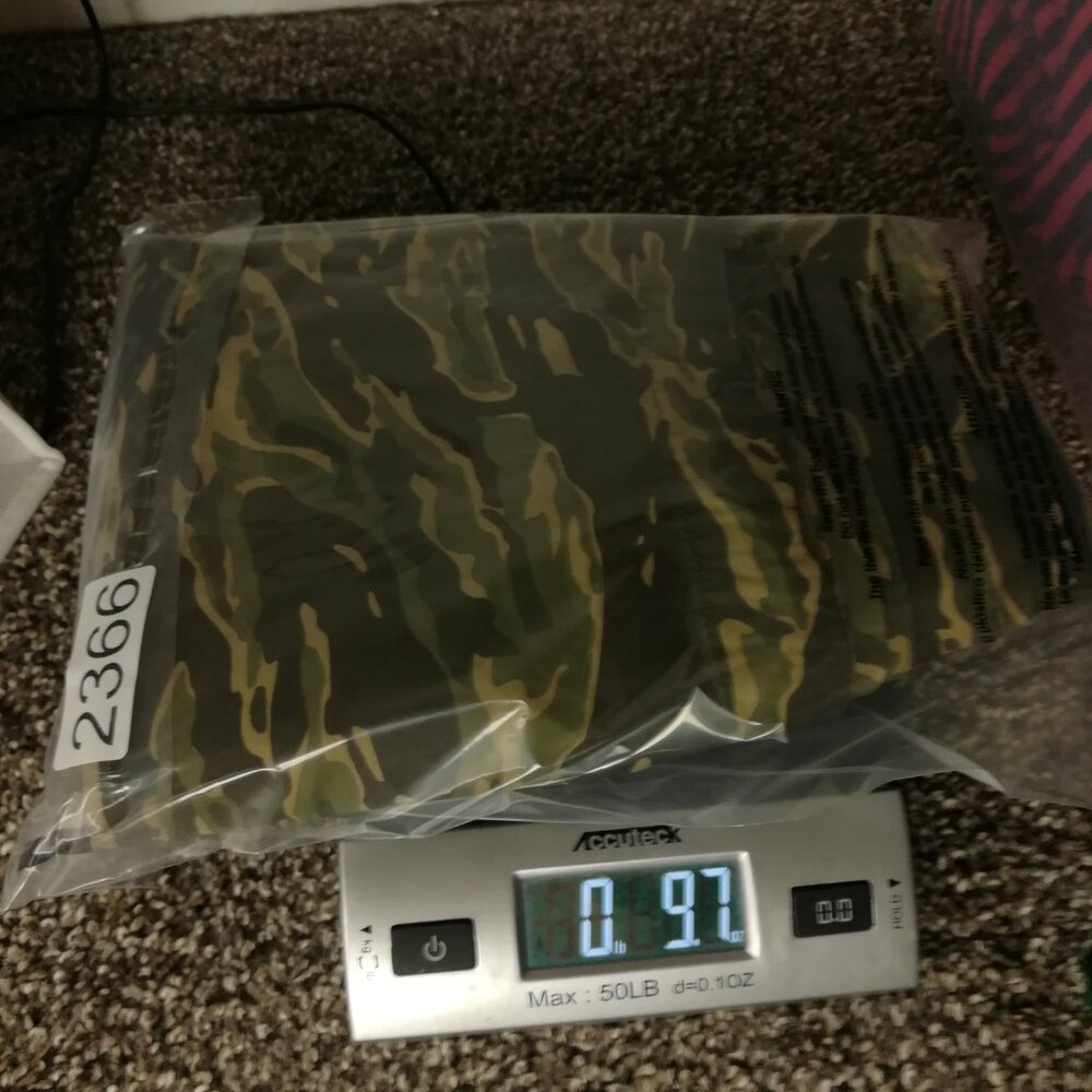 Abercrombie & Fitch Shorts 7" Nylon Cotton Camo Drawstring Green Mens 32 - Picture 7 of 7